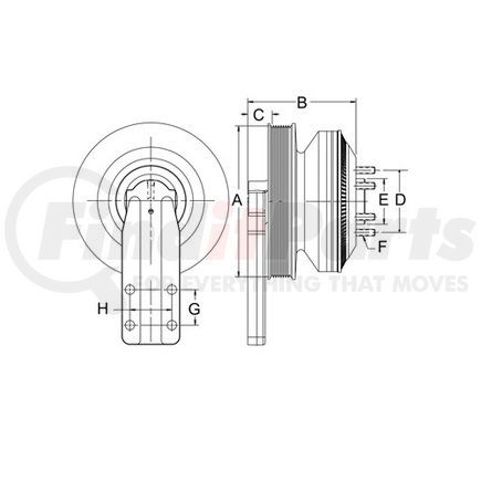 999363 by HORTON - DM Advantage Fan Clutch