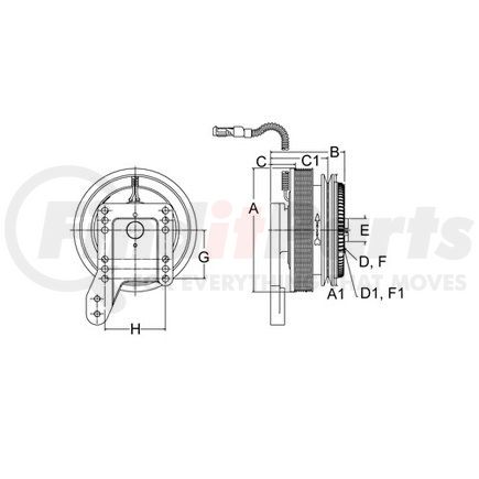 996600 by HORTON - Engine Cooling Fan Clutch