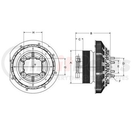 79A9463-2 by HORTON - DM Advantage Two-Speed Reman Fan Clutch