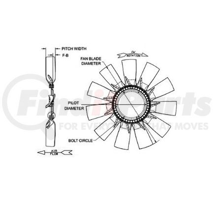 996711932-001 by HORTON - Engine Cooling Fan