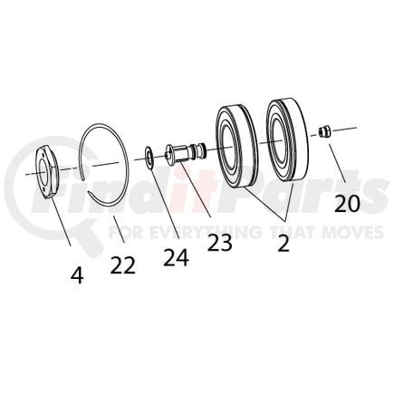 900015 by HORTON - Engine Cooling Fan Clutch Pulley Bearing Kit