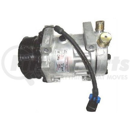 85119605 by MACK - A/C Compressor - Sanden Style, 7H15HD, 12V, PV6, 125 mm Clutch Diam.