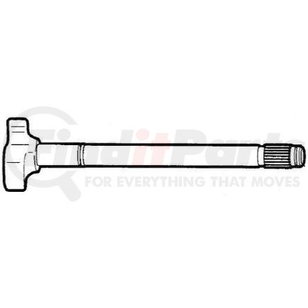 04-562142 by DAYTON PARTS - Air Brake Camshaft - Left Hand, 21-3/8" Length, 2-7/32" Spline