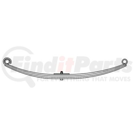 24-170 by DAYTON PARTS - Leaf Spring - Front, Parabolic Spring, 4-Leaf, 4 in. Width, OEM 289149