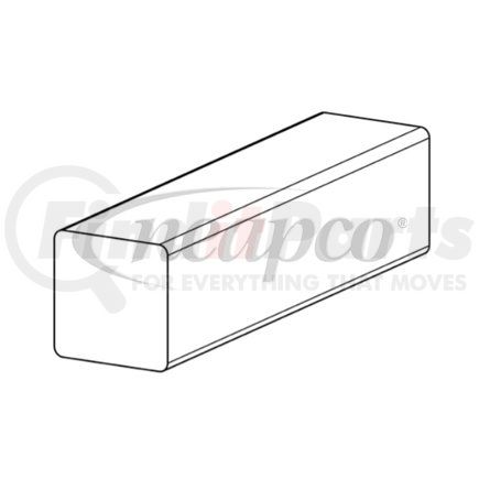 72-1000 by NEAPCO - Power Take Off Solid Shaft - Square (1 x 1 inch)