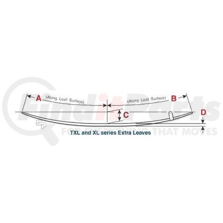 TXL-622 by DAYTON PARTS - Leaf Spring - Full Tapered Extra Leaf