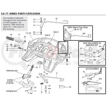 RK-65014 by SAF-HOLLAND - Fifth Wheel Trailer Hitch Bracket