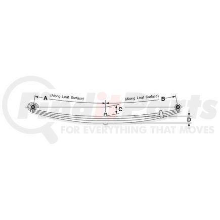 55-130 by DAYTON PARTS - Leaf Spring - Full Taper Spring