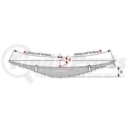 46-165 by DAYTON PARTS - FULL TAPER SPRING