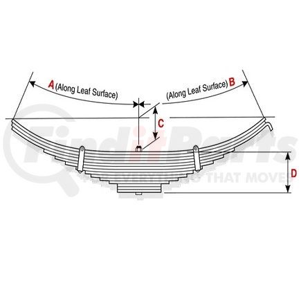 83-121 by DAYTON PARTS - Leaf Spring