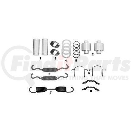 08-105000 by DAYTON PARTS - Drum Brake Hardware Kit