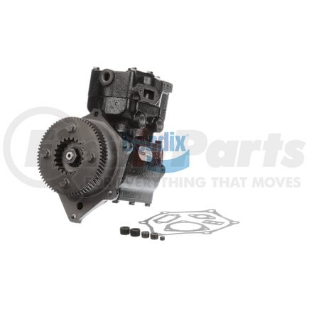 EL13312X by BENDIX - Midland Air Brake Compressor - Remanufactured, 6-Hole Flange Mount, Gear Driven, Water Cooling