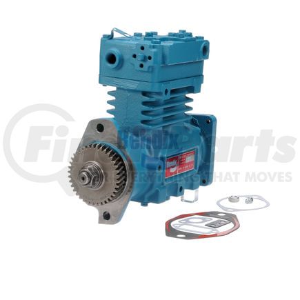 108804 by BENDIX - Tu-Flo® 550 Air Brake Compressor - Remanufactured, Flange Mount, Gear Driven, Water Cooling