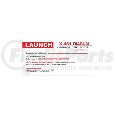 Launch X431SW-D DIAGUN FULL 1YR SW UPDATE