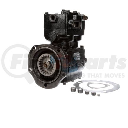 EL13053X by BENDIX - Midland Air Brake Compressor - Remanufactured, 4-Hole Flange Mount, Gear Driven, Water Cooling