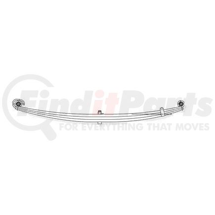 55-1238HD by DAYTON PARTS - Leaf Spring - Front, Parabolic Spring, Heavy Duty