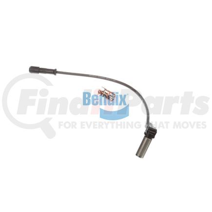 801544 by BENDIX - ABS Wheel Speed Sensor - DIN Connector, 90 Degree, 16 in. Length Lead