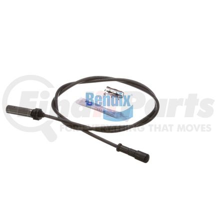 K153775 by BENDIX - ABS Wheel Speed Sensor - WS-24, DIN 2-Pin Barrel Sealed Connector, Straight