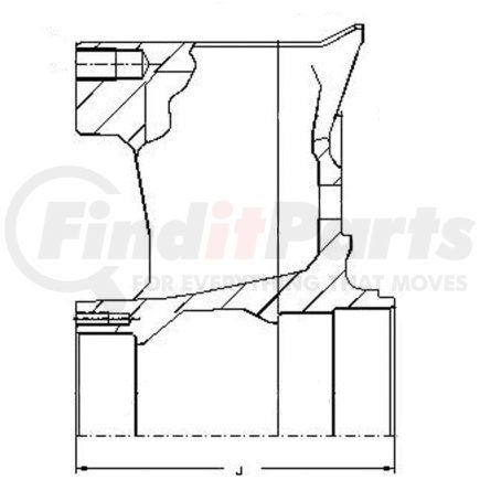 TX228K by GUNITE - Trailer 5 Spoke Wheel Sub-Assy - Rockwell RQ Axle (Gunite)