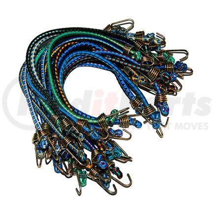 XB210-22P by ANCRA - Bungee Cord - 22 pc., 10 in. Multi-colored, Rubber
