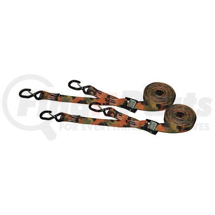 XC115-C2P by ANCRA - 15'x1.25" Heavy Duty Multi-use Cam Buckle Strap- Camo -2pk