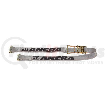 48672-34 by ANCRA - Ratchet Tie Down Strap - 192 in., Blue, Polyester, with Spring E Fittings, Tension Limiting, Low-Profile