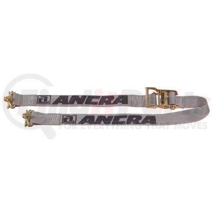 48253-13 by ANCRA - Ratchet Tie Down Strap - 144 in., Yellow, Polyester, with Wire Hook & Spring E Fitting