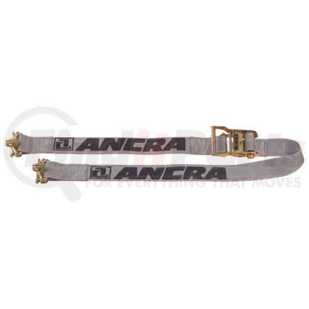 48253-15 by ANCRA - Ratchet Tie Down Strap - 240 in., Blue, Polyester, with Wire Hook & Spring E Fitting