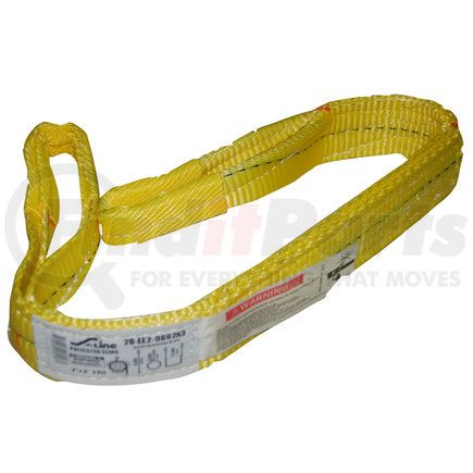 20-EE2-9802x3 by ANCRA - Lifting Sling - 2 in. x 36 in., 2-Ply, Polyester, Tapered Loop Eye-To-Eye