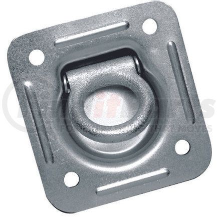 XH8033-12PB by ANCRA - Tie Down Anchor - 4-7/16 in. Square Pan Recessed Anchor with 1/5 in. Flip Ring