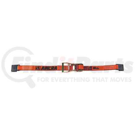 45982-90-27-wk by ANCRA - Ratchet Tie Down Strap - 2 in. x 324 in., Orange, Polyester, with Flat Hooks