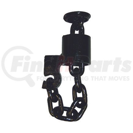 49345-10 by ANCRA - Trailer Hitch Safety Chain Tie Down - Black, E-Coat, Weld-On