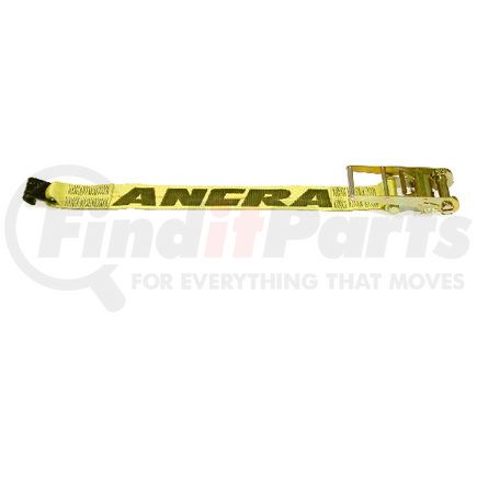 49347-16 by ANCRA - Winch Strap - 4 in. x 18 in., Fixed End Strap, Polyester, with Flat Hook and Buckle