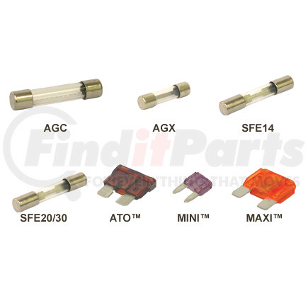 88-0007 by TECTRAN - Multi-Purpose Fuse - AGC Glass, Rated for 32 VDC, 1-1/4 in. Length