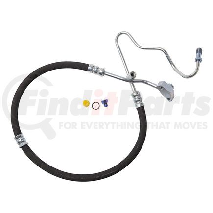 Edelmann 80300 Power Steering Pressure Line Hose Assembly 14MM Male Inv. Flare x 18MM Male Captive "O" Ring - W/Switch Port