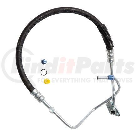 Edelmann 80267 Power Steering Pressure Line Hose Assembly 14MM Male Inv. Flare x 18MM Male Captive "O" Ring - W/Switch Port