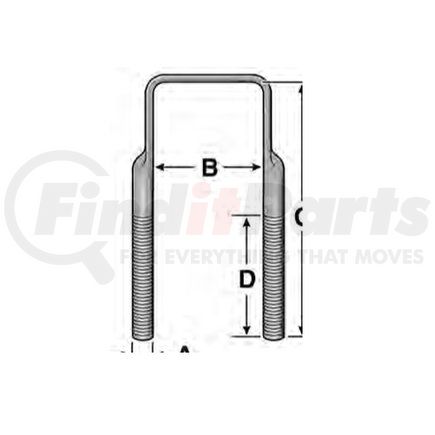 361-478 by DAYTON PARTS - UBAS 1-1/8X5-1/8X12S FGD