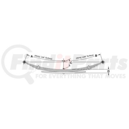 43-792 by DAYTON PARTS - Leaf Spring