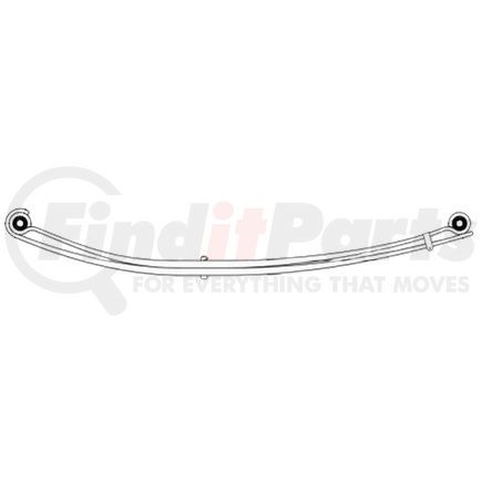 22-488 by DAYTON PARTS - Leaf Spring - Front, Parabolic Spring, 3-Leaf, 3.937 in. Width, OEM 15574823