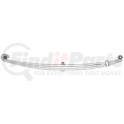 22-937 by DAYTON PARTS - Leaf Spring - Rear, Parabolic Spring, 4-Leaf, 2.5 in. Width, OEM 15680346