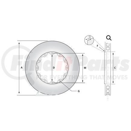 350.047.01 by PERFORMANCE FRICTION - Disc Brake Rotor