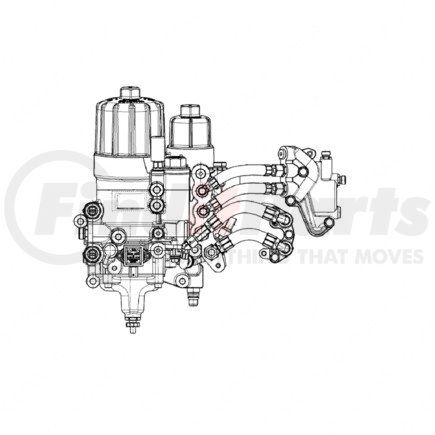 A4710900955 by DETROIT DIESEL - 3-2 Conventional Kit - Fuel Filter Conversion, Primary, for DD13 Engine Applications