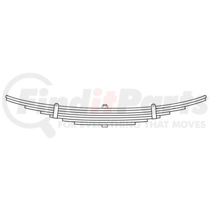 83-273 by DAYTON PARTS - Leaf Spring - Rear, Parabolic Spring, 4-Leaf, 3 in. Width, OEM HP482101500