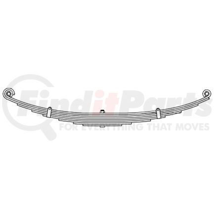 43-1851 by DAYTON PARTS - Leaf Spring - Rear, 4 Leaves, 2,700 lbs. Capacity for 2011-2016 Ford F-250 Super Duty Pickup 2WD/4WD