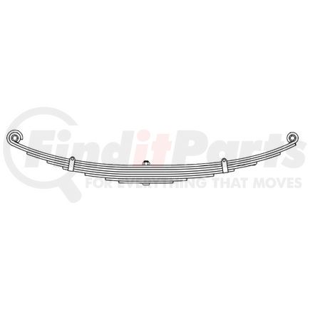 59-576 by DAYTON PARTS - Leaf Spring - Front, Parabolic Spring, 3-Leaf, 4 in. Width, OEM B816016003