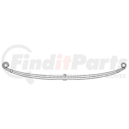 75-210HD by DAYTON PARTS - Leaf Spring - Front, Parabolic Spring, Heavy Duty