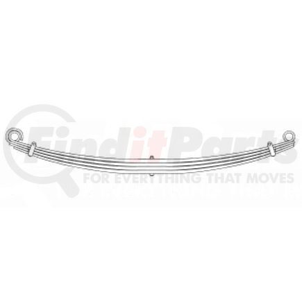 94-1310 by DAYTON PARTS - Leaf Spring - Front, Parabolic Spring, 4-Leaf, 4 in. Width, OEM 371013510