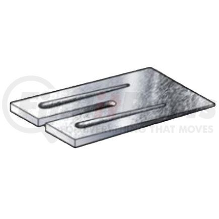 A-355 by DAYTON PARTS - Alignment Caster Wedge - Aluminum, 3.5 in. Width, 2.5 Degrees