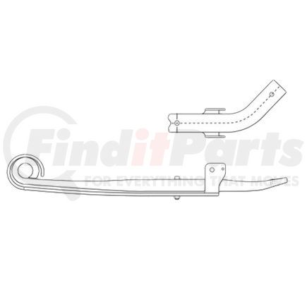 55-1233 by DAYTON PARTS - Leaf Spring