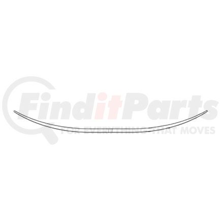 22-837 by DAYTON PARTS - Leaf Helper Spring - Rear, Single Leaf, 3 in. Width, OEM 15574842, For Chevrolet/GM Applications